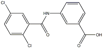 3-[(2,5-dichlorobenzene)amido]benzoic acid Struktur