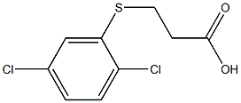 3-[(2,5-dichlorophenyl)thio]propanoic acid Struktur