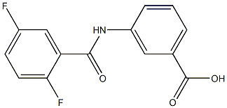 3-[(2,5-difluorobenzoyl)amino]benzoic acid Struktur