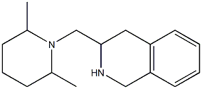 3-[(2,6-dimethylpiperidin-1-yl)methyl]-1,2,3,4-tetrahydroisoquinoline Struktur