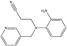 3-[(2-aminophenyl)(pyridin-3-ylmethyl)amino]propanenitrile Struktur