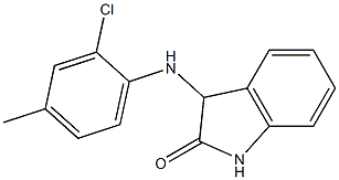 3-[(2-chloro-4-methylphenyl)amino]-2,3-dihydro-1H-indol-2-one Struktur