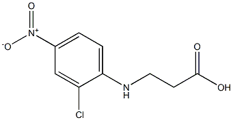 3-[(2-chloro-4-nitrophenyl)amino]propanoic acid Struktur