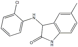 3-[(2-chlorophenyl)amino]-5-methyl-2,3-dihydro-1H-indol-2-one Struktur