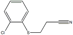 3-[(2-chlorophenyl)sulfanyl]propanenitrile Struktur