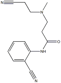 3-[(2-cyanoethyl)(methyl)amino]-N-(2-cyanophenyl)propanamide Struktur