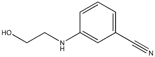 3-[(2-hydroxyethyl)amino]benzonitrile Struktur