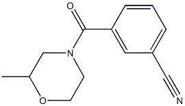 3-[(2-methylmorpholin-4-yl)carbonyl]benzonitrile Struktur