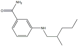 3-[(2-methylpentyl)amino]benzamide Struktur