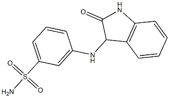 3-[(2-oxo-2,3-dihydro-1H-indol-3-yl)amino]benzene-1-sulfonamide Struktur