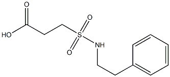 3-[(2-phenylethyl)sulfamoyl]propanoic acid Struktur