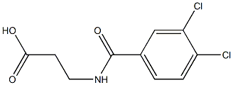 3-[(3,4-dichlorobenzoyl)amino]propanoic acid Struktur