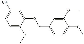 3-[(3,4-dimethoxybenzyl)oxy]-4-methoxyaniline Struktur