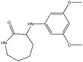 3-[(3,5-dimethoxyphenyl)amino]azepan-2-one Struktur