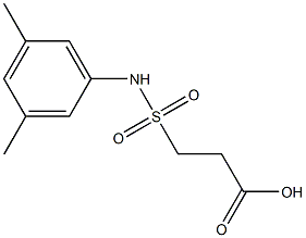 3-[(3,5-dimethylphenyl)sulfamoyl]propanoic acid Struktur