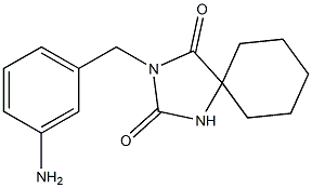 3-[(3-aminophenyl)methyl]-1,3-diazaspiro[4.5]decane-2,4-dione Struktur