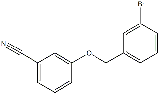 3-[(3-bromobenzyl)oxy]benzonitrile Struktur