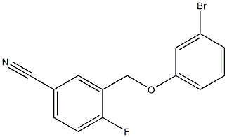 3-[(3-bromophenoxy)methyl]-4-fluorobenzonitrile Struktur