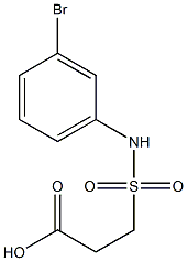 3-[(3-bromophenyl)sulfamoyl]propanoic acid Struktur