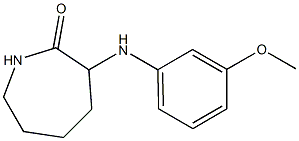 3-[(3-methoxyphenyl)amino]azepan-2-one Struktur