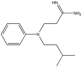 3-[(3-methylbutyl)(phenyl)amino]propanimidamide Struktur