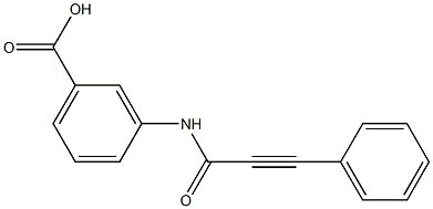 3-[(3-phenylprop-2-ynoyl)amino]benzoic acid Struktur