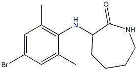 3-[(4-bromo-2,6-dimethylphenyl)amino]azepan-2-one Struktur