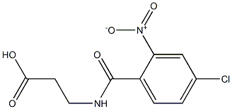 3-[(4-chloro-2-nitrophenyl)formamido]propanoic acid Struktur