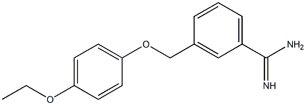 3-[(4-ethoxyphenoxy)methyl]benzenecarboximidamide Struktur