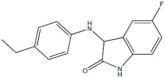 3-[(4-ethylphenyl)amino]-5-fluoro-2,3-dihydro-1H-indol-2-one Struktur