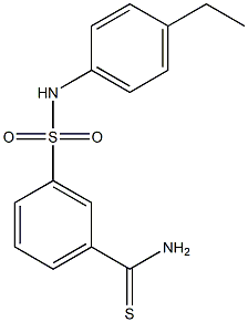 3-[(4-ethylphenyl)sulfamoyl]benzene-1-carbothioamide Struktur