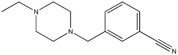 3-[(4-ethylpiperazin-1-yl)methyl]benzonitrile Struktur