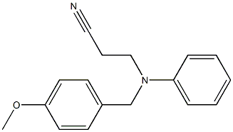 3-[(4-methoxybenzyl)(phenyl)amino]propanenitrile Struktur