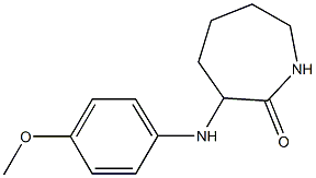 3-[(4-methoxyphenyl)amino]azepan-2-one Struktur