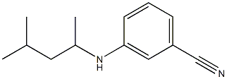 3-[(4-methylpentan-2-yl)amino]benzonitrile Struktur