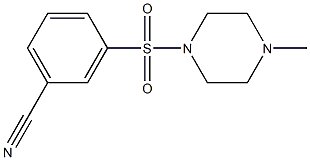 3-[(4-methylpiperazin-1-yl)sulfonyl]benzonitrile Struktur