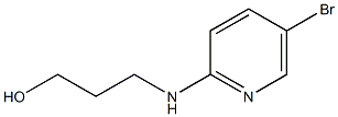 3-[(5-bromopyridin-2-yl)amino]propan-1-ol Struktur