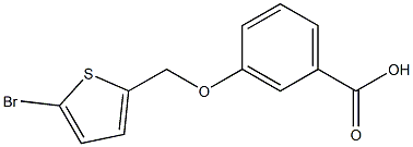 3-[(5-bromothien-2-yl)methoxy]benzoic acid Struktur