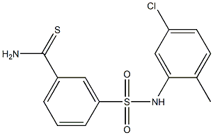 3-[(5-chloro-2-methylphenyl)sulfamoyl]benzene-1-carbothioamide Struktur