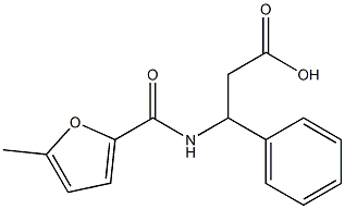 3-[(5-methylfuran-2-yl)formamido]-3-phenylpropanoic acid Struktur