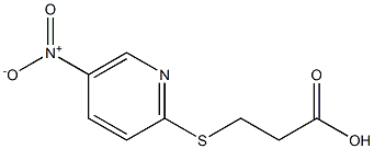 3-[(5-nitropyridin-2-yl)thio]propanoic acid Struktur