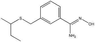 3-[(butan-2-ylsulfanyl)methyl]-N'-hydroxybenzene-1-carboximidamide Struktur