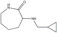 3-[(cyclopropylmethyl)amino]azepan-2-one Struktur