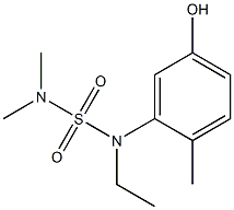 3-[(dimethylsulfamoyl)(ethyl)amino]-4-methylphenol Struktur