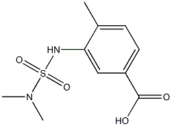 3-[(dimethylsulfamoyl)amino]-4-methylbenzoic acid Struktur