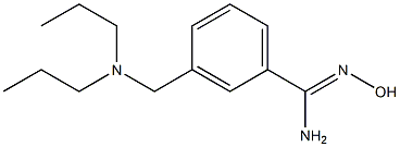 3-[(dipropylamino)methyl]-N'-hydroxybenzenecarboximidamide Struktur