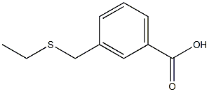 3-[(ethylsulfanyl)methyl]benzoic acid Struktur