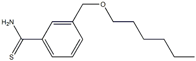 3-[(hexyloxy)methyl]benzene-1-carbothioamide Struktur