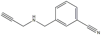 3-[(prop-2-yn-1-ylamino)methyl]benzonitrile Struktur