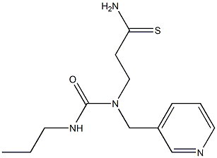 3-[(propylcarbamoyl)(pyridin-3-ylmethyl)amino]propanethioamide Struktur